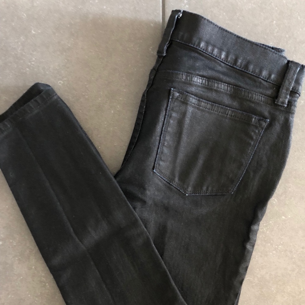 jcrew factory: faux leather jeans